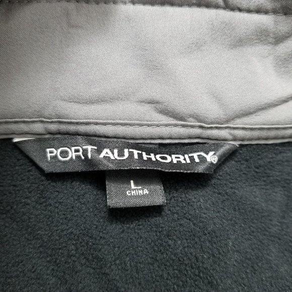 Port Authority Jacket Mens Large Gray Full Zip Pockets Outdoor Lightweight - Picture 8 of 12